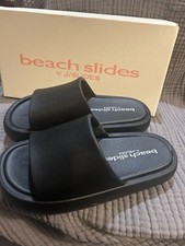 J/Slides Black Eva Squish Slides Sz 7M NIB