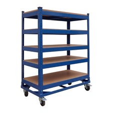 Tier Trolley Workshop Trolley Picking Trolley Material Trolley 5 Levels with Wheels
