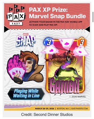 Marvel Snap GAMBIT Pack Pax East 2026 EXCLUSIVE Gambit Variant