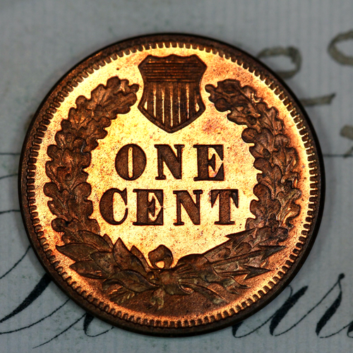 * 1878 * PRISTINE++ BLAZING RED GEM PROOF INDIAN HEAD PENNY * FROM COLLECTION - Picture 2 of 3