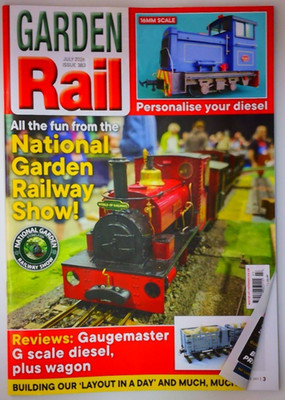 Garden Rail magazine July 2026 National Garden Railway show! + Layout in a day