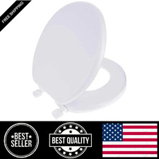 Round Soft Cushion Toilet Seat in White