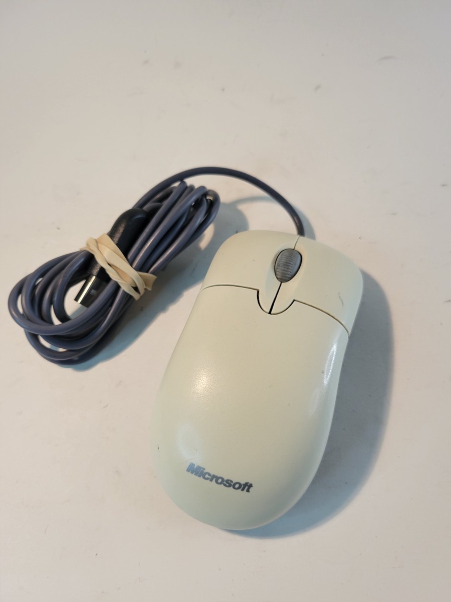 Microsoft Mouse 1.0A Basic Optical White USB & PS/2