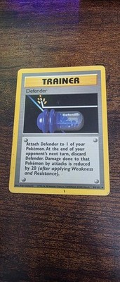 Defender 80/102 Uncommon Base Set Unlimited Pokemon Moderately Played
