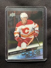 2020-21 Upper Deck Clear Cut Parallel #726 Glenn Gawdin Young Guns Flames