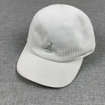 Kangol Hat Cap Fitted Mens Small White Tropic Ventair Spacecap Summer Knit