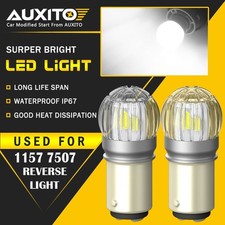 4* White 1157 BAY15D Combo LED Tail Brake Stop Turn Signal Light Bulbs CANBUS EC