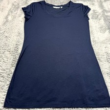 Athleta Short Dress Women's M Blue Polyester T-Shirt Performance Sports Stretch