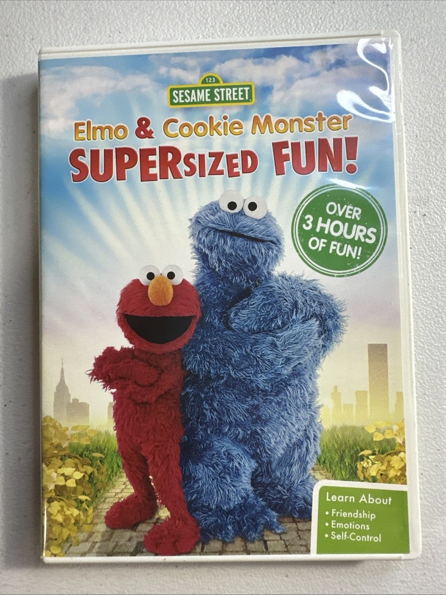 123 Sesame Street: Elmo & Cookie Monser Supersized Fun! (DVD 2017