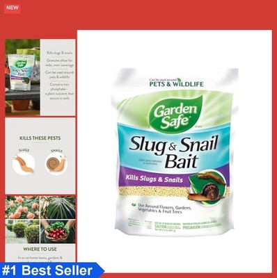 Brand Slug & Snail Bait Granules, 2 Pounds, Slugs & Snails Begin to Die Withi...