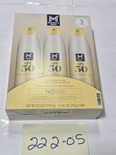 Member's Mark Sunscreen Spray SPF 50 27.3oz 3 Pack Waterproof Broad Spectrum New