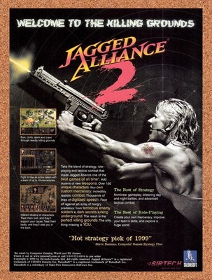 1999 Jagged Alliance 2 PC Original Advertisement / Retro Promo v2
