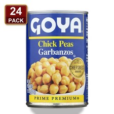 Goya Chick Peas Garbanzos 15.5 Oz 24 Pack