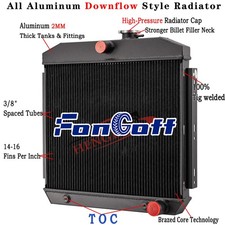 3 Row Aluminum Radiator Fits For 1955-1957 1956 Chevy Bel Air Nomad 210 150 V8 3 Row Aluminum Radiator Fits For 1955-1957 1956 Chevy Bel Air Nomad 210 150 V8
