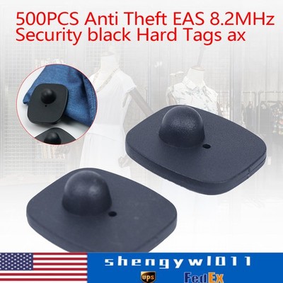 500x Clothing Anti-Theft Security Tag Sensors with Pins For EAS Clothing Retail