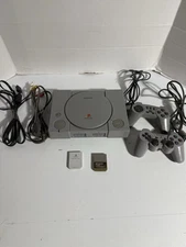 Sony PlayStation 1 PS1 (SCPH-7001) Console Bundle W/ Controllers TESTED