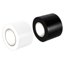 Maveek 2 Rolls Electrical Tape 2 Inch Waterproof Repair 1Black,1White