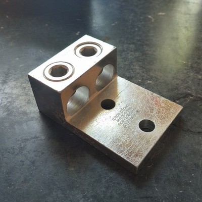 Ilsco AU-1000-2NS, AL MEC 1000-500 9/16-1-3/4  T UL CSA 2 MTG HOLES