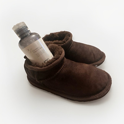 UGG Classic Mini kids size 1 Brown with UGG brand conditioner