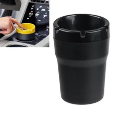 SHUNWEI SD-1209 Car Ashtray Car Glass Holder (Black)