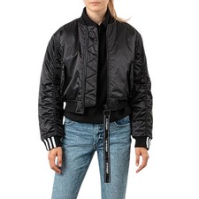 Adidas Giacca da Donna Cropped Bomber Nero Taglia 40 Cod ED7630