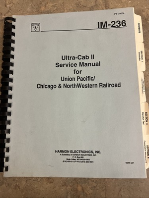 #ad Ultra Cab 2 Service Manual Union Pacific Chicago amp; Northwestern Railroad $29.99