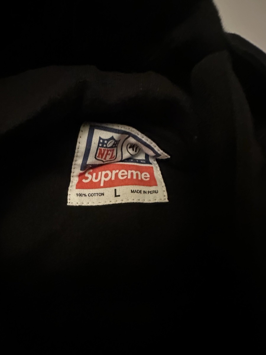 Supreme NFL Raiders '47 Hoodie Sz Large Black Brand New Ss19 | eBay