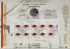 NUMISBLATT 4/2000, 10 DM Sterlingsilber Gedenkmünze, 10 Jahre Deutsche Einheit