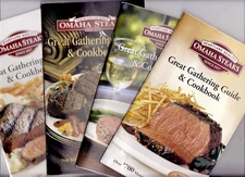 OMAHA STEAKS 4 SOFTCOVER GREAT GATHERING GUIDE & COOKBOOK LOADS OF RECIPES 
