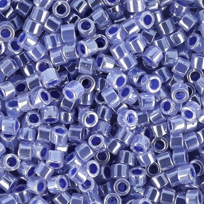 Miyuki Delica Seed Beads Size 11/0 Lined Crystal Medium Blue 7.2GM DB0243