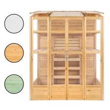 Garden Greenhouse 5 x 2ft Wooden Victorian Tall Wall Growhouse Auto-Vent