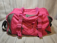 Thirty One Pro Duffle Gym Sports Pink Polka Dot Superstar Travel 
