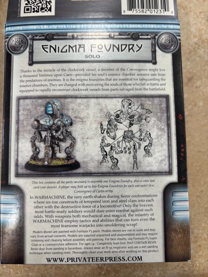 WARMACHINE CONVERGENCE of CYRISS Enigma Foundry Solo CoC New in Box - Image 2 of 2