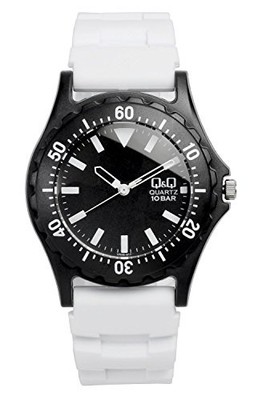 CITIZEN Q&Q Colorful Watch, Rubber, 10 ATM Water Resistant, Diver's Design