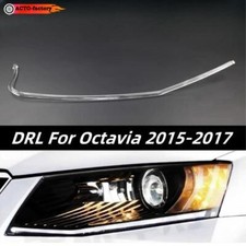 For VW Skoda Octavia 2015-2017 Acrylic LED DRL Headlight  Light Guide Strip Tube