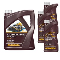 8 Liter Mannol Longlife 504/507 5W-30 MotoröL API SN Acea C3 7715 Synthetic