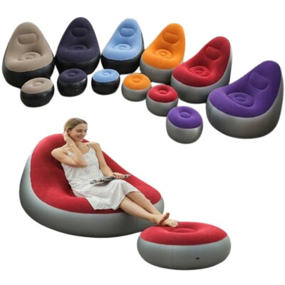 Poltrone Gonfiabili Usate Poltrona Gonfiabile Con Pouf Longue