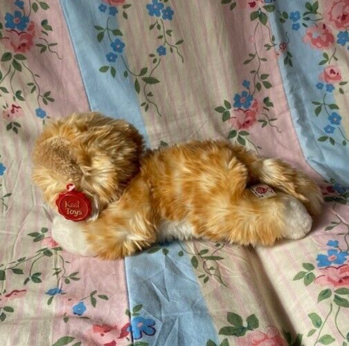 Keel Toys Tabatha Ginger Tabby Cat Soft Plush Toy Approx 26cm long eBay