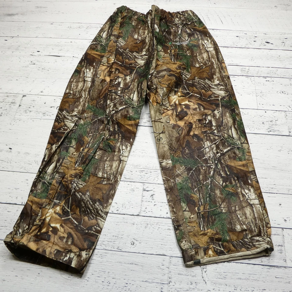 Pantalones de Lluvia FROGG TOGGS Para Hombres M Realtree Camuflaje Lluvia Impermeable Caza Foto 3 de 4