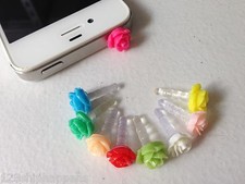 ROSES 3.5mm earphone jack dust plug port cap FOR apple iphone 6 5 4S lg htc sony