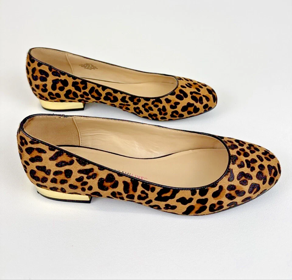 Isaac Mizrahi Live! Zapatos de tacón Janna Leopard Pony para mujer talla 9M nuevos en caja Foto 3 de 4
