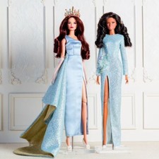 Mode Blau Abendkleid Für Barbie Puppe Kleidung Prinzessin Hochzeit Party Kleid