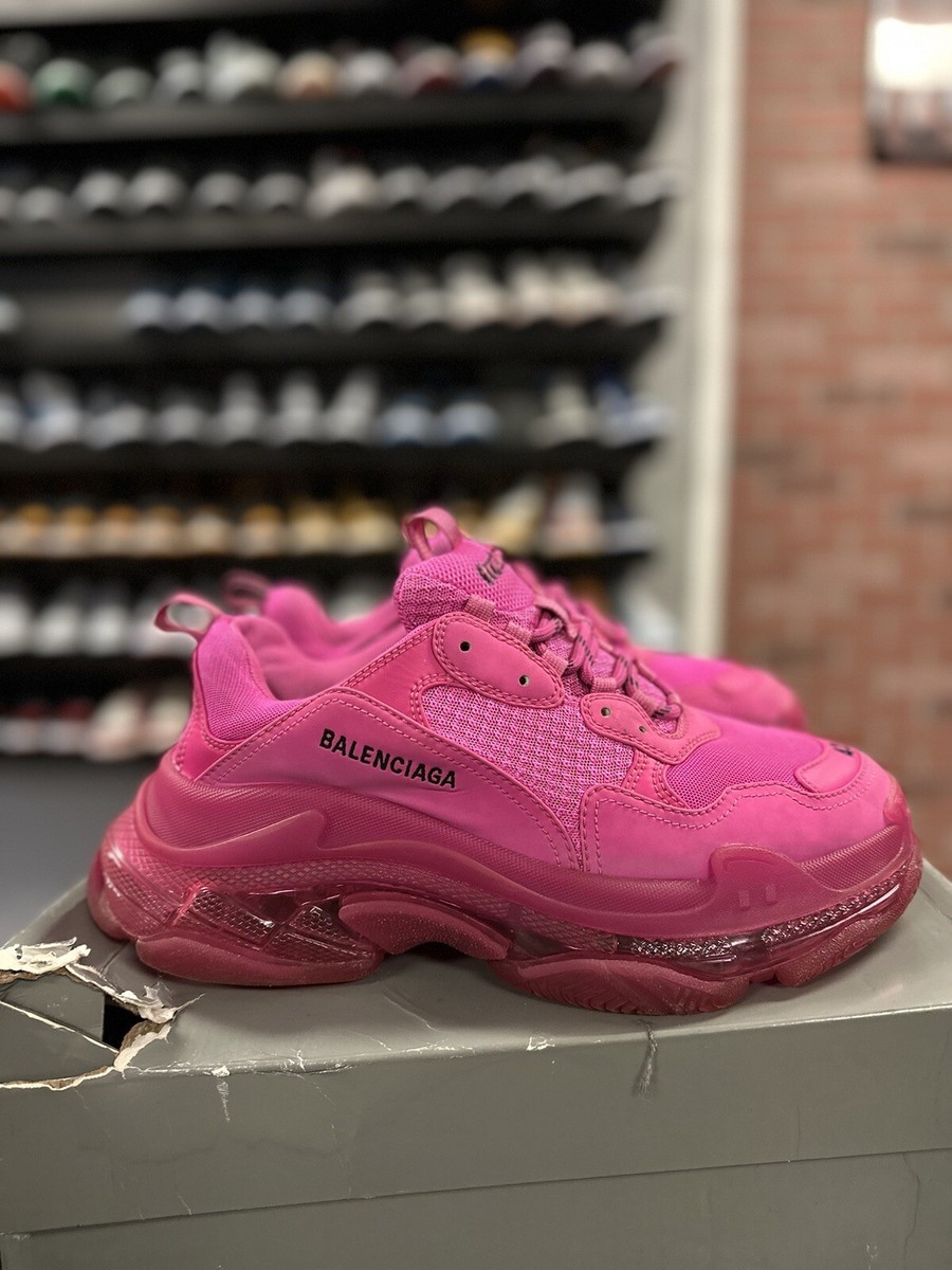 Balenciaga Authentic Triple S Pink $1090 Clear Sole Size 12 Balenciaga Authentic Triple S Pink $1090 Clear Sole Size 12