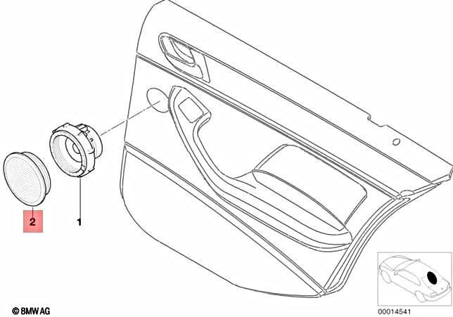 For BMW Genuine Speaker Cover Rear 65138368240 | eBay 