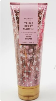 Bath and Body works TRIPLE BERRY MARTINI Ultra Shea Body CREAM  lotion 8 Fl oz 