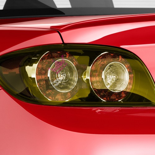 12"X72" Gloss Golden Yellow Tint 3000K Headlight Fog Light Taillight Vinyl Film - Picture 5 of 6