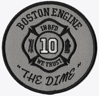 Boston Engine 10 In BFD  We Trust Round   Fire Patch