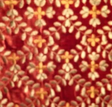 BERGAMO Yasmina viscose floral woven soft velvet Remnant New