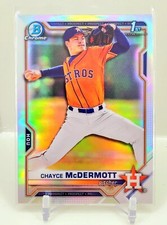 2021 Bowman Chrome 1st Chayce McDermott Refractor Orioles Silver ROOKIE RC SP A