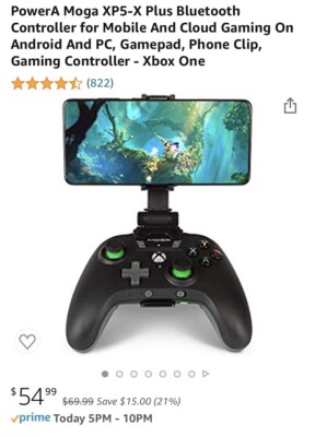 PowerA MOGA XP5-X+ Plus Controller for Mobile, Cloud Gaming Android & Xbox